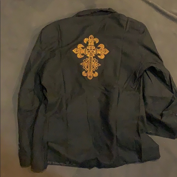 Pop Icon Men’s Distressed Blazer - Picture 3 of 3